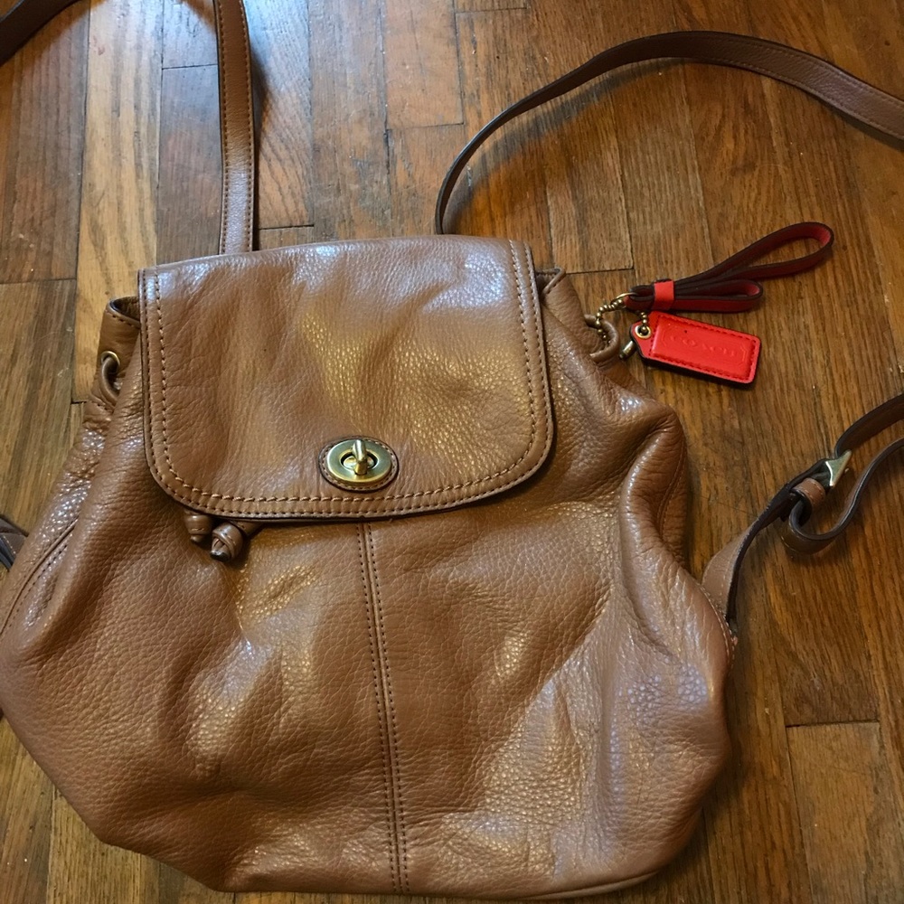 Coach backpack purse